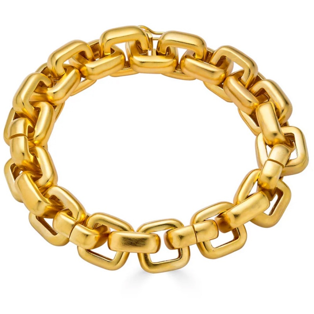 Chunky Square Link Bracelet by Loni Paul